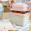 Three-tiered wheat straw lunchbox, microwave safe (pink) 4