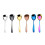 Small 304 Stainless Steel Spoon Glossy Thickened Flat Head Flat Bottom Serving Spoon, 2