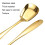 Small 304 Stainless Steel Spoon Glossy Thickened Flat Head Flat Bottom Serving Spoon, 3