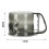 Kitchen Handheld Semi-Automatic Flour Sifter Baking Assistant Powder Sieving Tool(Tea Gray) 3