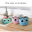 Cartoon multi-functional kitchen sink drain bag, adjustable buckle bathroom storage basket (green) 2