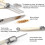 Stainless Steel Knife compatiblek Spoon Set Plastic Handle Western Tableware, 6 Tea Spoons 4