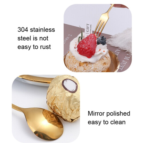 304 Stainless Steel Feather Spoon compatiblek Literary Tableware, 2