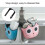 Cartoon multi-functional kitchen sink drain bag, adjustable buckle bathroom storage basket (green) 3