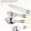 Stainless Steel Knife compatiblek Spoon Set Plastic Handle Western Tableware, 6 Tea Spoons 5