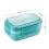 1900ML Large Capacity Microwave Children Sealed Compartment Lunch Box(Light Blue) 3