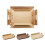 Wooden Dinner Plate Serving Plate Pastry Tray, 3
