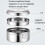 14cm Single Layer 304 Stainless Steel Round Lunch Box 4