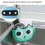 Cartoon multi-functional kitchen sink drain bag, adjustable buckle bathroom storage basket (green) 4