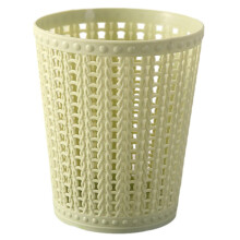 Small Trash Can with Lid for Desk, Mini Plastic Wastebasket for Office, Bedroom or Cabinet Green