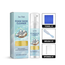 (3 pcs) White Shoes Cleaner Kit Whitening Shoe Dirt Yellow Cleaning Foam Cleaner 100 ml