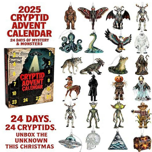 2025 Christmas Countdown Set Cryptid Advent Calendar 24 Days 1