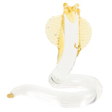 Crystal Snake Figurine Decoration – Elegant Sculpture for