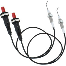 2-delt piezo-tændingssæt med trykknap og 50 cm kabel
