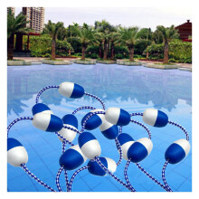 Pool Safety Rope 600cm with Blue and White Floats, ExtraLong Swimming Pool Divider for Beaches