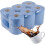 6 Rolls Blue Centrefeed 2ply Embossed Paper Towel 2
