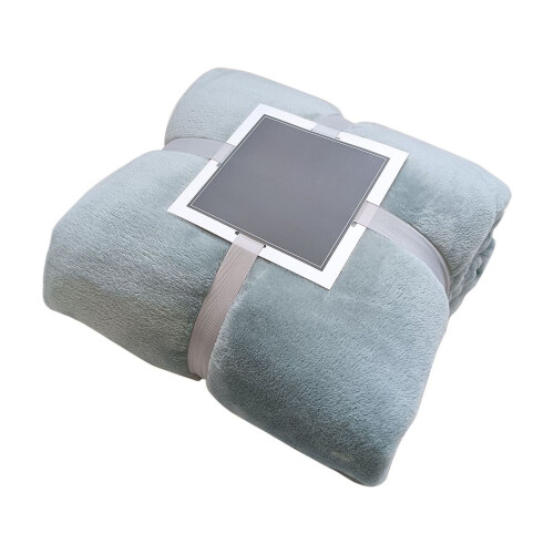 Flanell-Wohndecke 70x100cm Blau