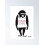 Impressão artística de macaco no estilo Banksy 1