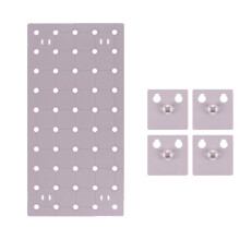 Poziomy stojak na ścianę z perforacją – łatwy montaż