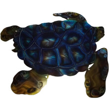 Metal Sea Turtle Wall Art – Tropical Beach Decor