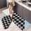 2pcs Black Kitchen Mats – Cushioned Non-Slip Polyester 1