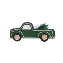 Christmas ornament dark green shiny desk decoration 1 piece