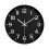 Silent Modern Wall Clock with 3D Arabic Numerals, 12 Inch 1