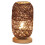 Bamboo Rattan Ball Table Lamp USB LED Brown 1