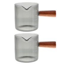 Pichet à lait en verre pour café (2 pièces)