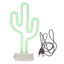 Cactus LED Neon Sign – Green Light, 14.5 x 10 x 29 cm
