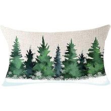 (shape15) Christmas Pillow Covers Merry Christmas Throw Pillow Decorative Christmas Red