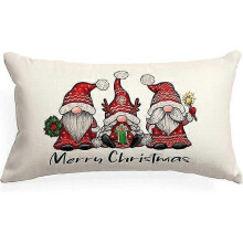 (shape6) Christmas Pillow Covers Merry Christmas Throw Pillow Decorative Christmas Red