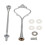 Suporte para bolo com alça, conjunto de assadeiras de 2 andares 1