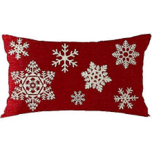 (shape31) Christmas Pillow Covers Merry Christmas Throw Pillow Decorative Christmas Red