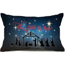 (shape20) Christmas Pillow Covers Merry Christmas Throw Pillow Decorative Christmas Red
