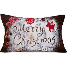 (shape27) Christmas Pillow Covers Merry Christmas Throw Pillow Decorative Christmas Red