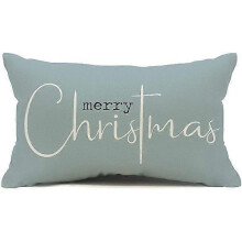 (shape13) Christmas Pillow Covers Merry Christmas Throw Pillow Decorative Christmas Red
