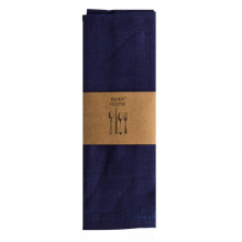 Torchon de cuisine en coton bleu foncé 40 x 30 cm