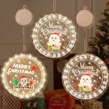 LED Suction Cup Christmas Lights Multicolor Battery Operated