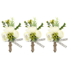 Golden Rose Wrist Corsage with Satin Rope
