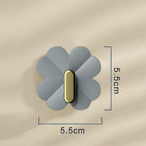 4 Pieces Adhesive Hook, ABS Waterproof and Rustproof Wall Hook for Home and 1
