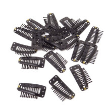 20PCS 10Teeth Snap Comb Wig Clips with Rubber Strip for Hair Extensions Secure Grip