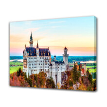 Neuschwanstein Castle Canvas Poster Art Print