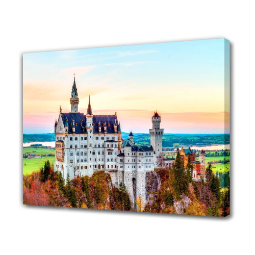 Neuschwanstein Castle Canvas Poster Art Print