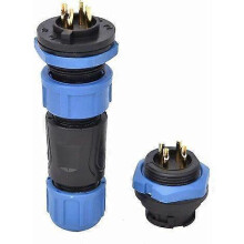 Pin Electrical Cable Connector, Thread Lock Socket, Low Frequency Electrical Wire Connecto