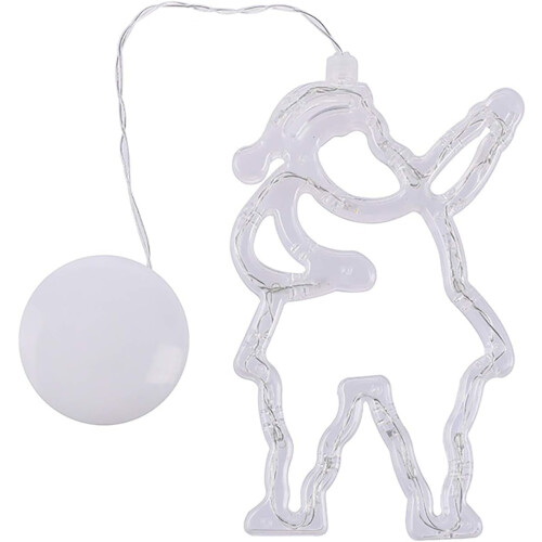 LED Christmas Window Lights with Suction Cup – Battery