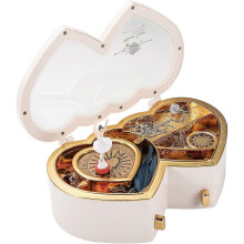 SeraphinaT Heart Musical Jewelry Box, Musical Jewelry Storage Box with Dancing