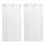 Hvite transparente gardiner i gasbind, 2 stk. 1