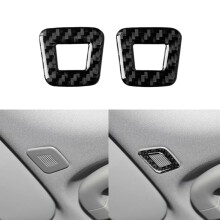 Carbon Fiber Interior Trim for Alfa Romeo Giulia 2017‑2019, Scratch‑Resistant Dashboard Microphone Panel Cover