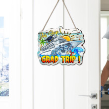 Graduation Travel Wooden Wall Hanger